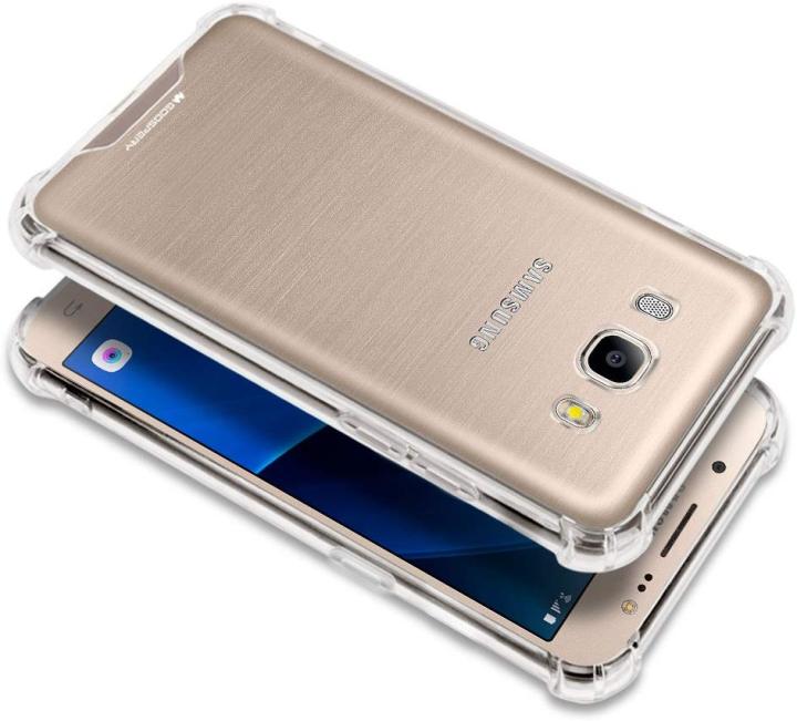 Samsung Galaxy J7 OR J7 CORE Airbag Case Anti Shock and Anti-Scratch Resistant Clear View Transparent TPU Silicone Back Cover