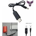 USB Power Boost Line DC 5V to 9V Step UP Module Converter Adapter Cable 2.1x5.5mm Plug. 