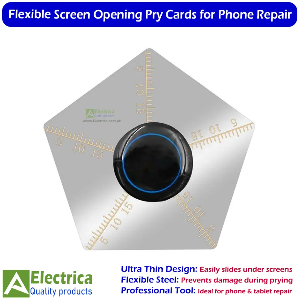 MECCANIXITY 15pcs Ultra Thin Plastic Opening Card Flexible Pry Opening Tool for Mobile Phone Tablet Laptop LCD Screen Disassemble Repair, Blue