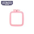Green forest Needlecraft Embroidery Hoop Smooth Edge Square Embroidery Frame Cross Stitch Craft Hoop. 