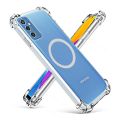 Transparent Magnetic Phone Case For Samsung Galaxy Note 8 9 S 10 20 FE S21 S22 Plus S23 S24 Ultra Clear Shockproof Magsafe Cover. 