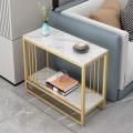 Coffee Tea Table, Living Room Small Apartment Simple Metal Frame Modern Design Sofa Side Table. 