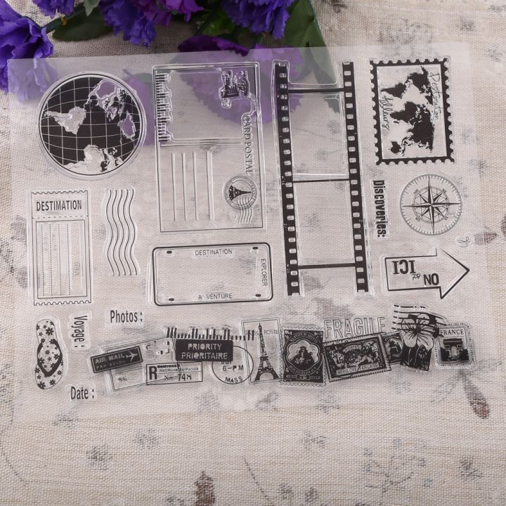 Clear%20Stamp%20Scrapbook%20Photo%20Cards%20Postcards%2014x18cm%20Rubber%20Seal%20Silicone%20Stamps%20Craft%20Tool%20-%20Image%207