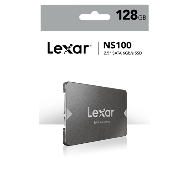 Lexar SSD 128GB - 256GB - 512GB  NS100 2.5" SATA III - Speed Upto 520 MB/s  Fast  - Advanced 3D NAND Flash Technology