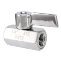 OYPFXMI Mini Ball Valve Stainless Steel(316) 1/4 Inch NPT Female X NPT Female Mini Ball Shutoff Valve. 