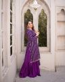 Stylish Heavy Embroidery Hania Amir 3 Peice Dress For Girls - Stiched Suit Sequence Pearls Embroidered 3 Pc Dress For Women - Unique and Elegant Premium quality. 