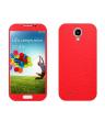 Samsung Galaxy S4 Red Common Leather Texture Mobile Skin. 