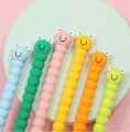 1pcs Soft Silicone Gel Pen Cute Caterpillar Colorful Cartoons Pen Black Ink 0.5mm Kawaii School Supplies Korean Stationery. 