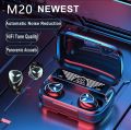 M20 TWS Earbuds airbuds and airdots Wireless Headphones Bluetooth Earbuds 5.3 Touch Stereo Waterproof Earbuds Headsets Physical Noise Reduction Light Touch Control Bluetooth Headphone LED Digital Display. 