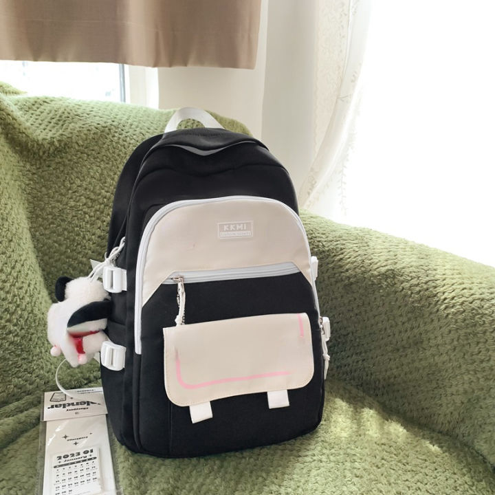 2023 Korean Schoolbag Female Student Backpack Large Capacity Fashion Boy Backpack Computer Bag Female School Backpack School Bags