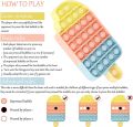 (Ice Cream Rainbow) Pop Fidget Toys Push Pop Bubble Fidget Sensory. 