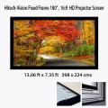 Hitech-Vision Fixed Frame Projector Screen - Matt White 180"  16:9 (13.08 ft x 7.35 ft) - Matt White. 