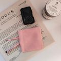 Shrapnel automatic closing portable mini storage bag female lipstick data cable cosmetics aunt towel simple storage bag. 