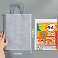 Zishfas Portable Document Holder Waterproof Transparent File Holder Zipper Bag with Handle Large Capacity Document Storage for Office Supplies Pvc Material Buyers' Choice Sturdy File Container. 