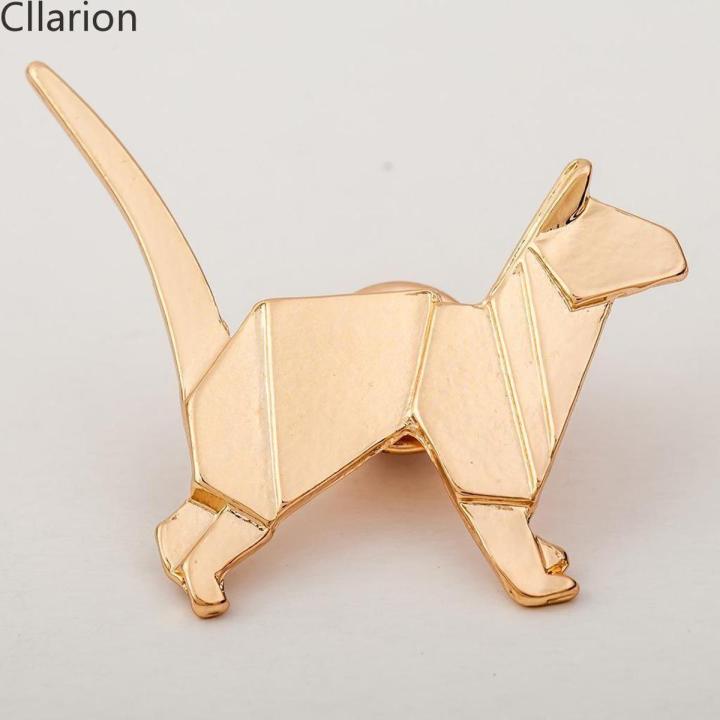 Stylish personality origami brooch Exquisite Stylish and  atmosphere
