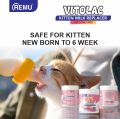 Remu - VITOLAC Lactose Free - Kitten Milk & Cat Milk Replacer  - With Vitamin & Probiotics - 100 Grams & 200 Grams. 