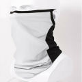 Hang Ear Triangle Ice silk Breathable Balaclava Full Face Mask / Ear Loops Dust Wind UV Sun Protection Earhook Bandana / Neck Gaiter / Women Men Face Scarf / Tube Headwear / Neck Cover / Face Cover for Sun Hot Summer Cycling Motorcycle Hiking Fishing. 