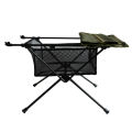 Portable Folding Table Storage Net Shelf Bag Stuff Mesh For Picnic Outdoor Camping BBQ Kitchen Folding Table Rack Outdoor Desk. 