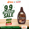 Crave Chocolate Topping 300gm Rich Chocolate Sauce Dessert Topping for Ice Cream Cakes and Sweet Recipes. 