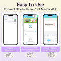 Sunfloweio Phomemo Label Maker P12 PRO w/ Tape 12mm Rechargeable Portable Bluetooth Inkless Printer Multiple Template Icon for Office Home. 