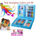 Coloring Box Set Pack - 68 Pcs Art Set Kids Art Box, Coloring Kit For Boys And Girl, Children Art Painting Set- Ghosia Store. 