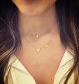 cute lovely aminimal design micro pave cz 2pc butterfly charm necklace trendy women jewelry. 