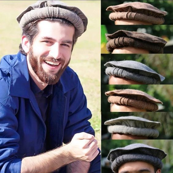 Kashmir Legacy Handwoved woolen Cap Traditional Kashmiri Topi for mens / Pakhol cap / Chitrali topi