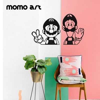Super Mario Bros and Luigi are Available in High Characters Wall art Decals