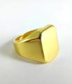 Gold Imitation Ring Trendy Style Men unisex. 