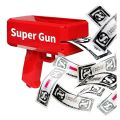 Rain Money Gun: Paper Playing Spray Money Gun - Prop Gun with 100 Pcs Play Money Cash - Exciting Party Supplies by MAQ Toys!. 