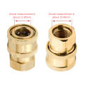 Pressure Washer Coupling For Garden Joints Replacement Parts 1/4 Quick Connector High Pressure Cleaning Machine Connector DXSEE. 