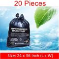 (20 or 30  Piece) Large Size Dust Bin Bags - Biodegradable Trash Bag. 