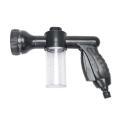 Garden Hose Foam Nozzle, 8 Mode Adjustable Foam Sprayer, Car Washer, Water Soap Dispenser, High Pressure Hose Spray Nozzle, Plant Watering, Car Wash, Black. 
