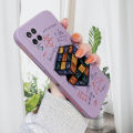 AMORVOR for Samsung Galaxy A42 5G Back Cover Formula Rubik's Cube Side design Soft Case Liquid Silicone Phone Cases. 