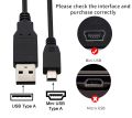 Mini USB Cables, 5 Pin USB 2.0 Type A Male Mini USB Charging & Data Sync Cable for PS3 Controller, Digital Camera(Canon, Sony), MP3 Player. 