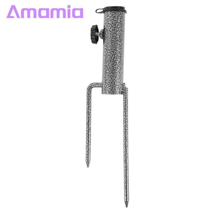 Outdoor Parasol Stand Adjustable Heavy Duty Metal Patio Umbrella Holder Ground Stake for Outdoor Garden Beach Parasol Flagpole Stand Base Umbrella Accessories for Sale in Asia Outdoor Umbrella Stand