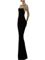 Female Long Slip Dress, Summer Solid Color Sleeveless Spaghetti Strap Backless One-Piece, Black, S/M/L. 