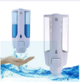 400ML Wall Mount Liquid Soap & Lotion Dispenser for Bathroom & Kitchen-ABS Plastic TX09-1. 