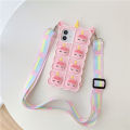 Pop Fidget Toys Bubble Case For iPhone 11 12 13 Pro X Xs Max XR 6 6s 7 8 Plus 5 5s SE mini Cartoon Unicorn Soft Silicone Cover. 