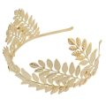 European Greek Goddess Headband Metallic Gold Leaves Branch Crown Hair Band Wedding Tiara Hair Accessories. 