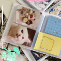 Cute Flower Hollow 3 inch Mini Photo Album 80 Grids Photos Storage Album Card Holder Cartoon Photo Album Star Chasing Album INS. 
