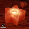 Hemalayan Star Salt Candle Holder Dark Pink Color Best for Party Gift , Night light, , Asthma and Allergy Patients to Clean room Atmosphere.. 