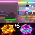 1-30M Dream WS2812B Bluetooth LED RGB Strip Light 5050 Tuya WiFi App RGBIC Tape LED Magic USB TV Backlight Room Neon Night Light. 