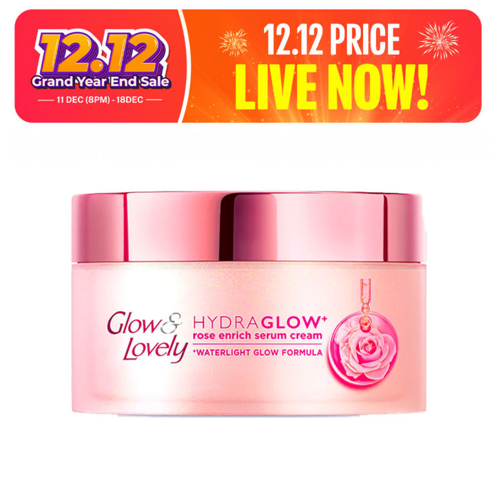 Glow & Lovely - Hydraglow Rose Enrich Serum Cream - 60G