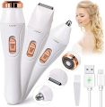 Blawless 3 in 1 Bikini Trimmer, Eyebrow Trimmer, Facial Hair Remover for Women 3 In 1, Face Shavers, Electric Razors for Women, Body Hair Removal for Pubic Hair, Face, Legs, Hand and Underarm, USB Rechargeable,. 