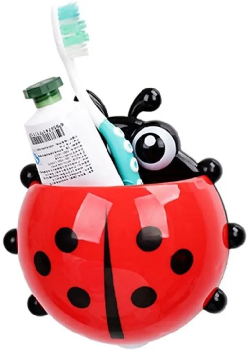 Ladybug%20Toothbrush%20Holder%20Toiletries%20Toothpaste%20Holder%20Bathroom%20Sets%20Suction%20Hooks%20-%20Ladybird%20Tooth%20Brush%20Container%20By%20Alam%20Traders%20&%20co%20-%20Image%205