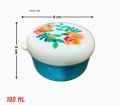 Spring Mini Box (Pack of 4) Mini Airtight Boxes for Lunch | Small Storage Boxes for Food | Storage Box Organizer for Kitchen | Mini Travel Box Case | Mini Fridge-Cutlery organizer Boxes | Mini Tin Boxes multiple Drum like designs, Colorful tin organizer. 