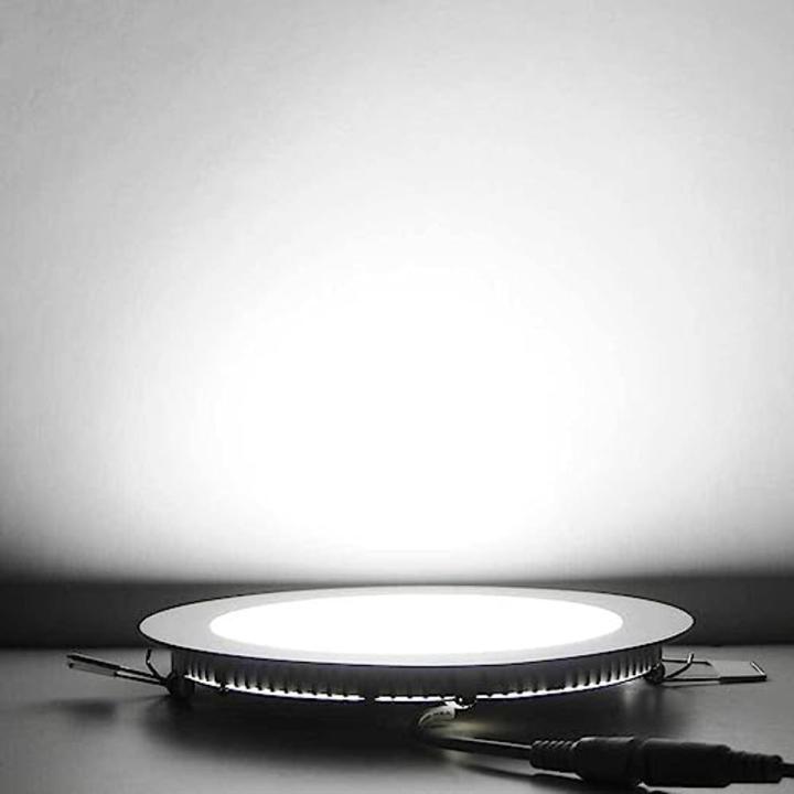 rillihood 12W 6-inch Ultra-thin Round LED Recessed Ceiling Panel Down Light Lamp with Driver