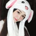 【Happier】 Cute Rabbit Hat Beanie Winter Moving Bunny Ears Hat For Kids&Adults Plush Earflaps Movable Ears Toy Kids Accessories Gitts. 