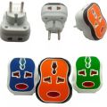 Universal Multi Power Plug Adapter 3 in 1 Extension Switch 3 to 2 Pin Converter Travel Adapter Multi Switch Socket Power  Extension 3 pin Switch Shoe Power Plug Electrical Adapter With LED Light. 
